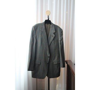 Vintage wool DAKS LONDON british Blazer england w/ elbow patches